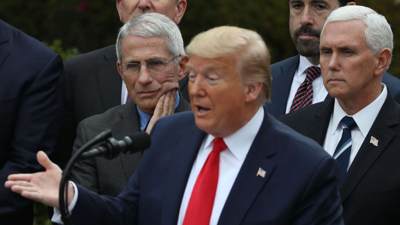 President Trump Speaks To The Nation From White House Amid Coronavirus Pandemic