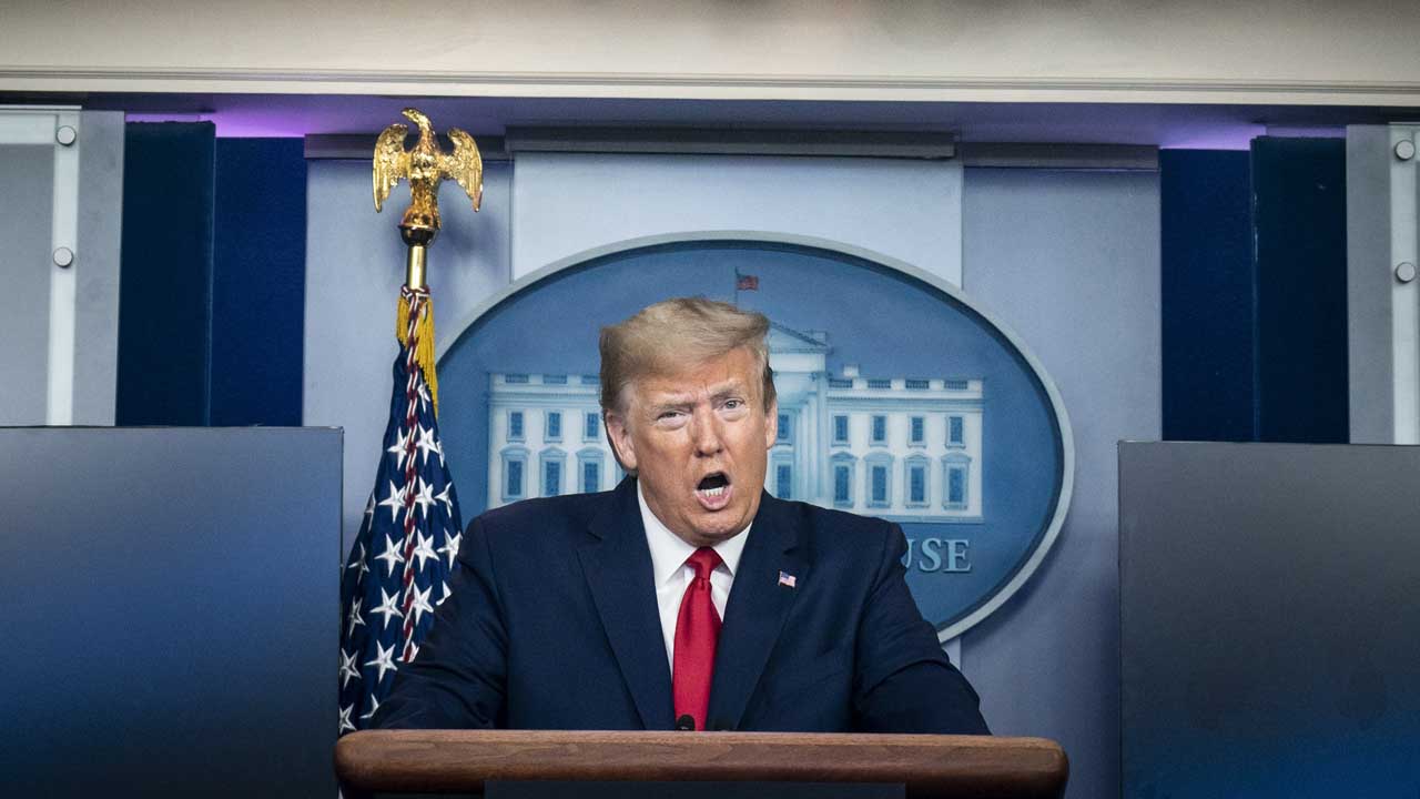 The White House Holds Daily Briefing On Coronavirus Pandemic