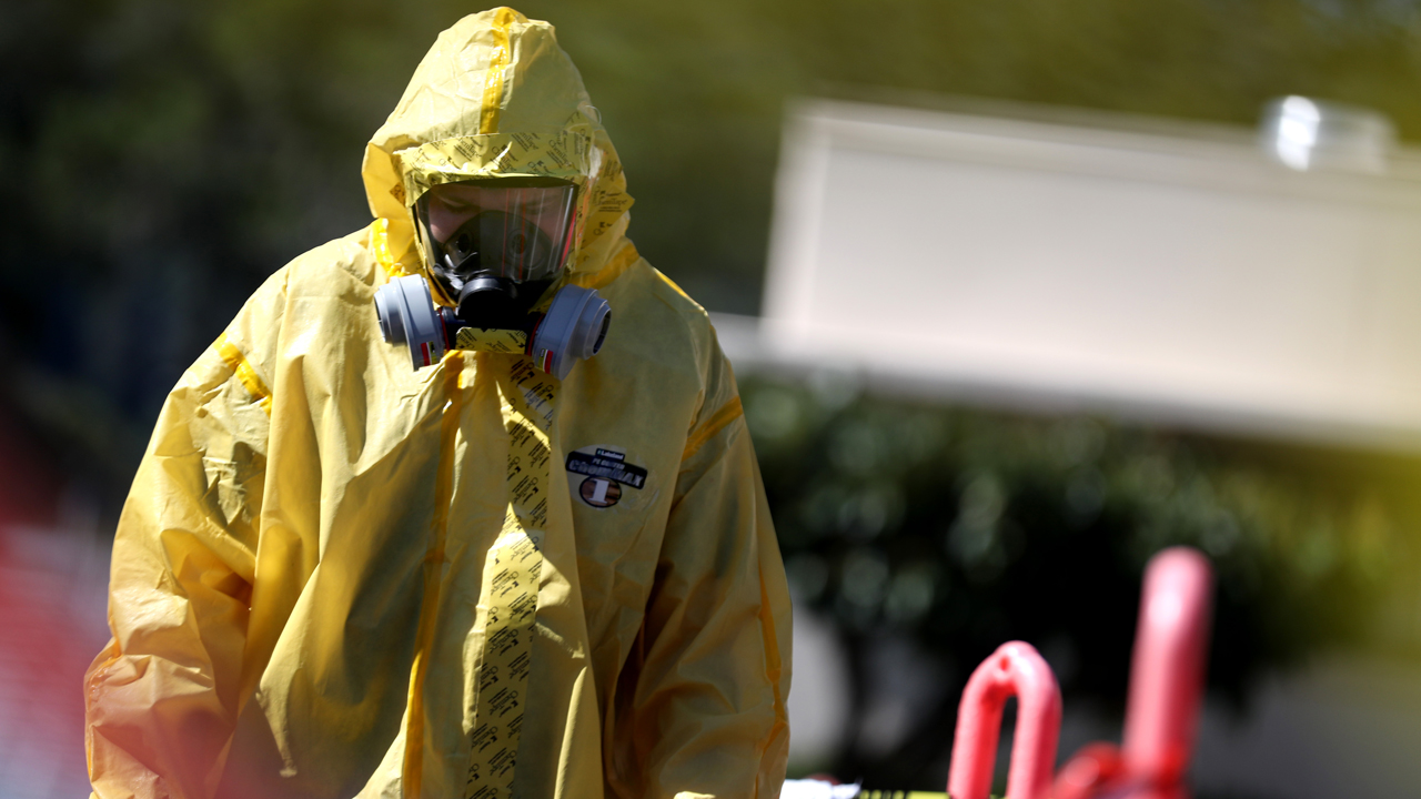 Emergency Vehicles Disinfected To Protect Against Coronavirus Spread