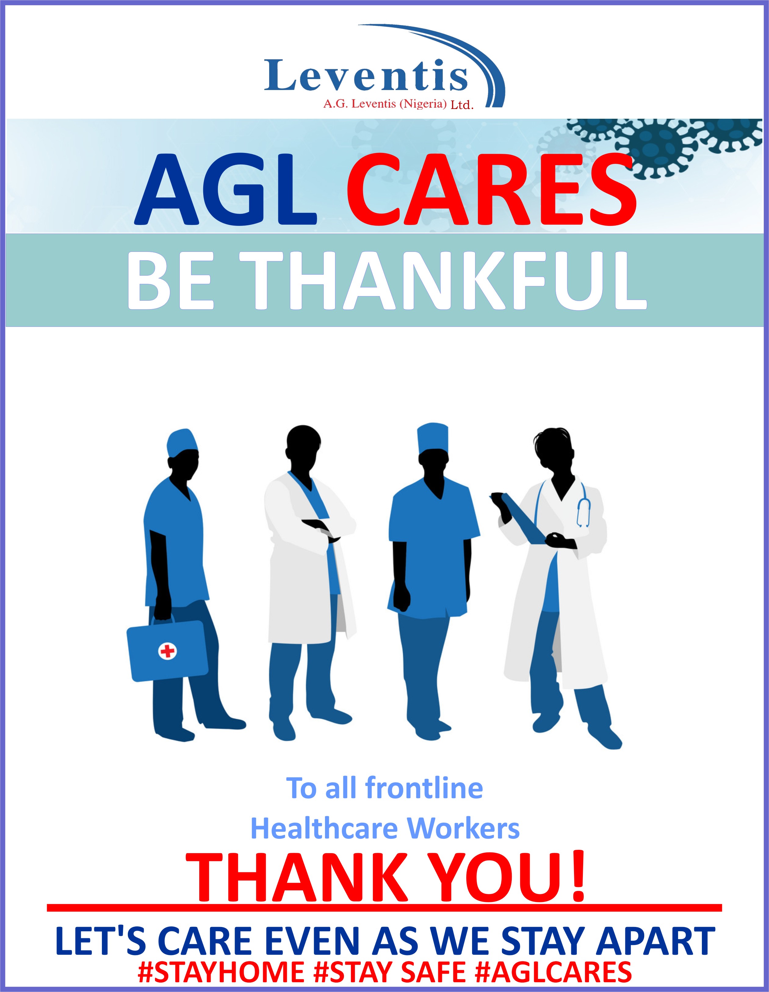 AGL COVID – 19 Press Release BE THANKFUL HEALTHCARE 2