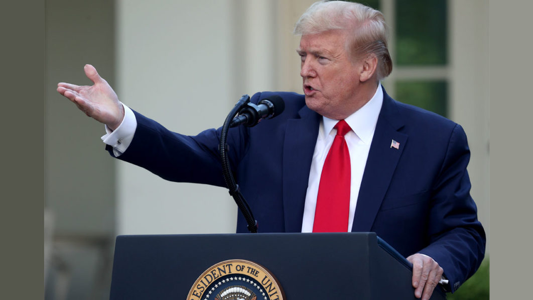 President Trump Holds News Conference On Coronavirus At The White House