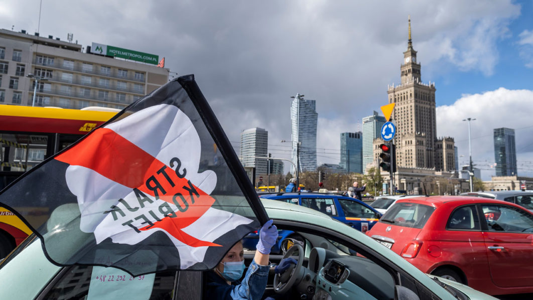 POLAND-HEALTH-VIRUS-ABORTION-DEMO