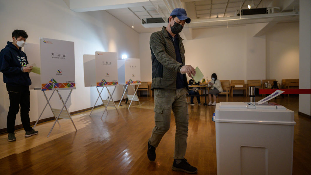 SKOREA-POLITICS-VOTE-HEALTH-VIRUS