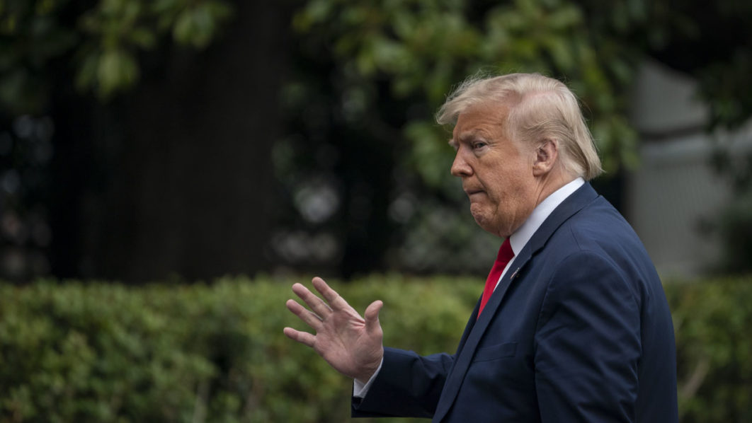 President Trump Arrives Back At White House After Event In Pennsylvania