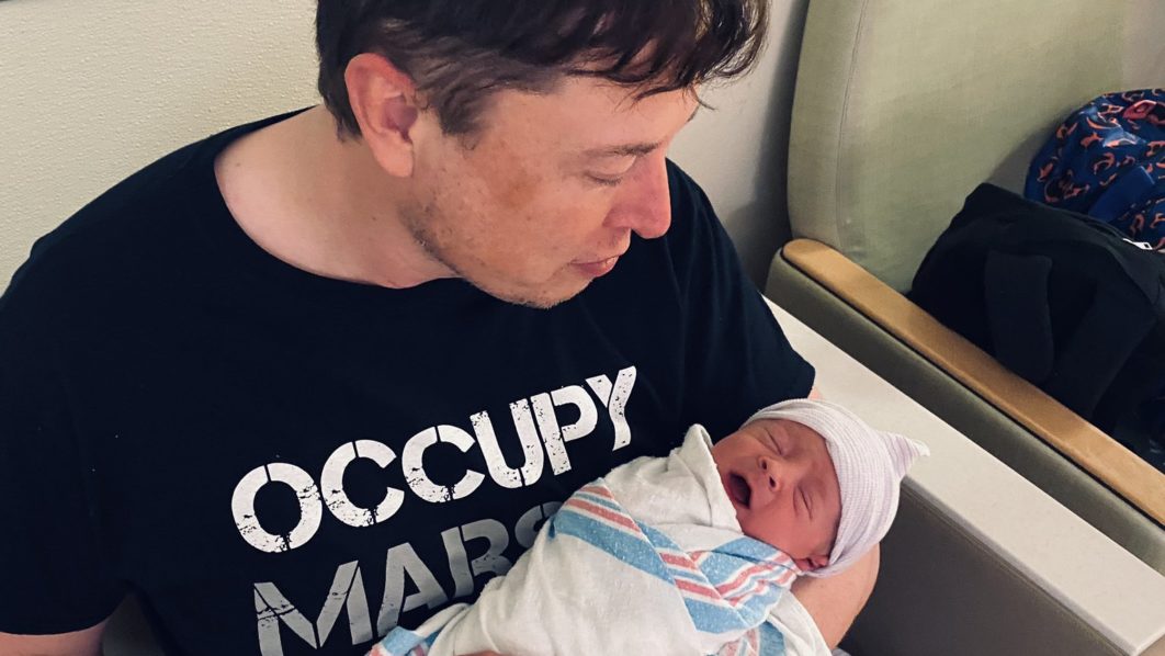 Elon Musk and baby X Æ A-12