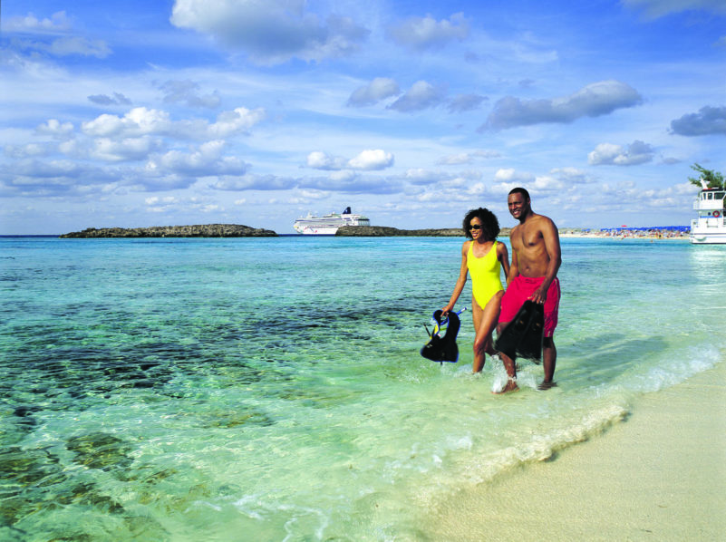 Relaxing by the beach. Cruise Critic