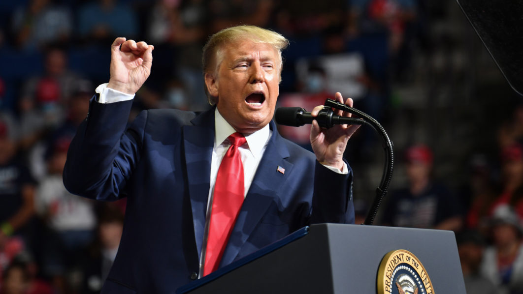Trump holds first campaign rally since virus erupted