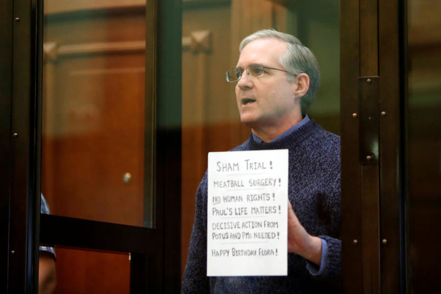 Verdict hearing of former U.S. Marine Paul Whelan, who was detained and accused of espionage, in Moscow