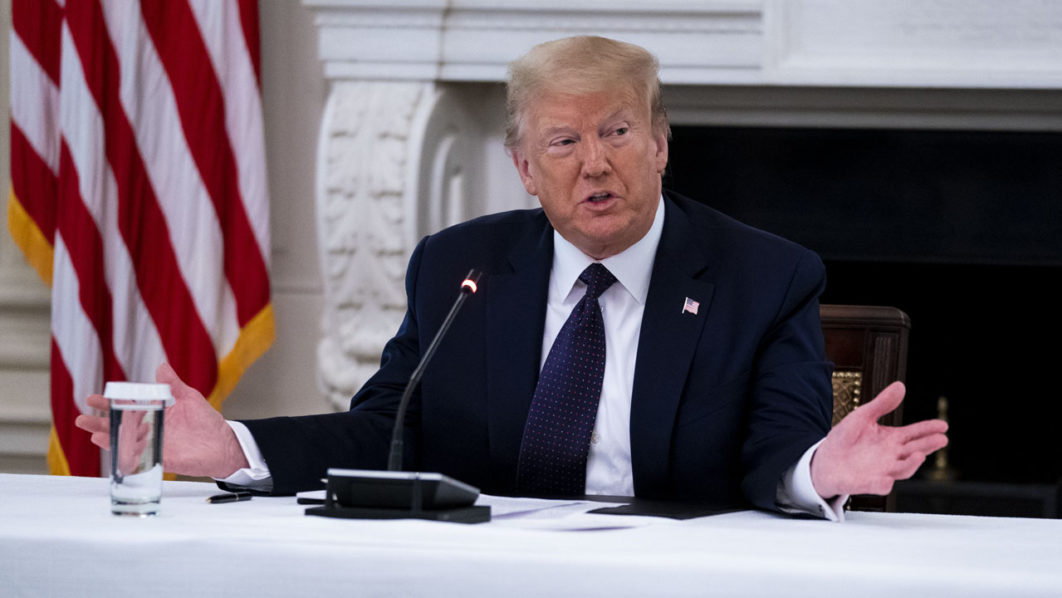 President Trump Holds Roundtable With Law Enforcement At The White House