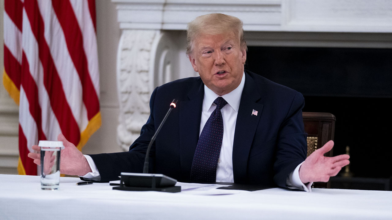 President Trump Holds Roundtable With Law Enforcement At The White House