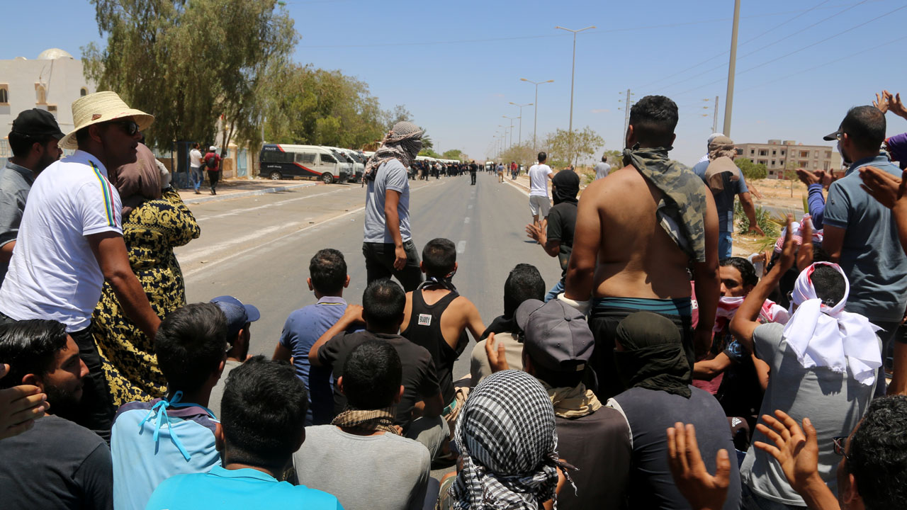 TUNISIA-LABOUR-POVERTY-PROTESTS
