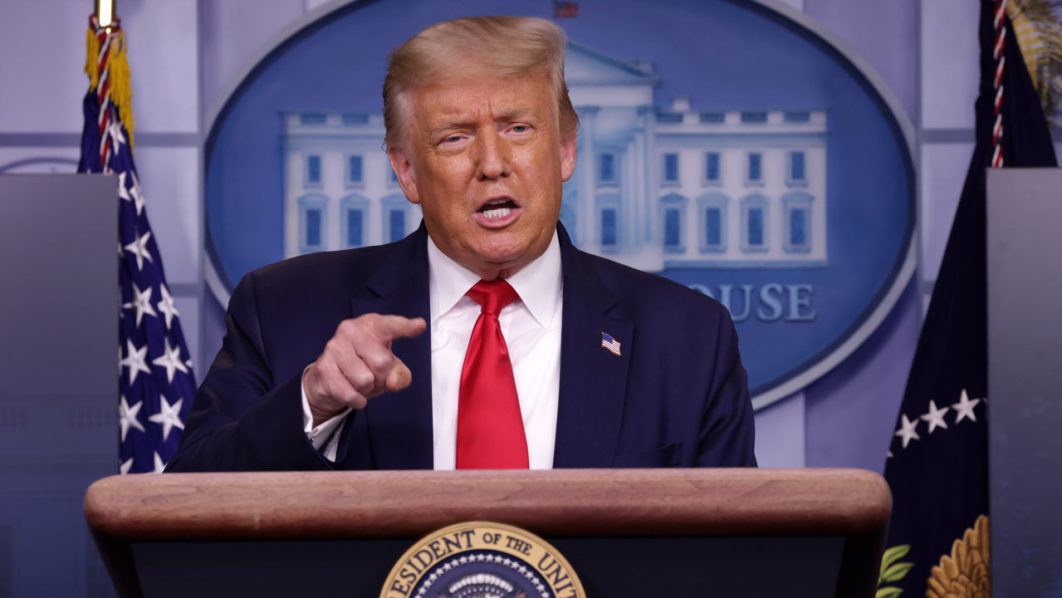 President Trump Holds A News Conference At The White House