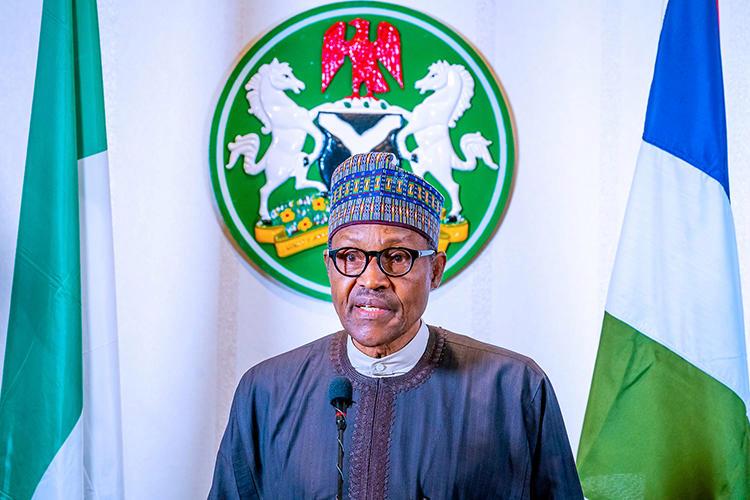 Nigerian President Muhammadu Buhari addresses the nation on the coronavirus disease (COVID-19), in Abuja