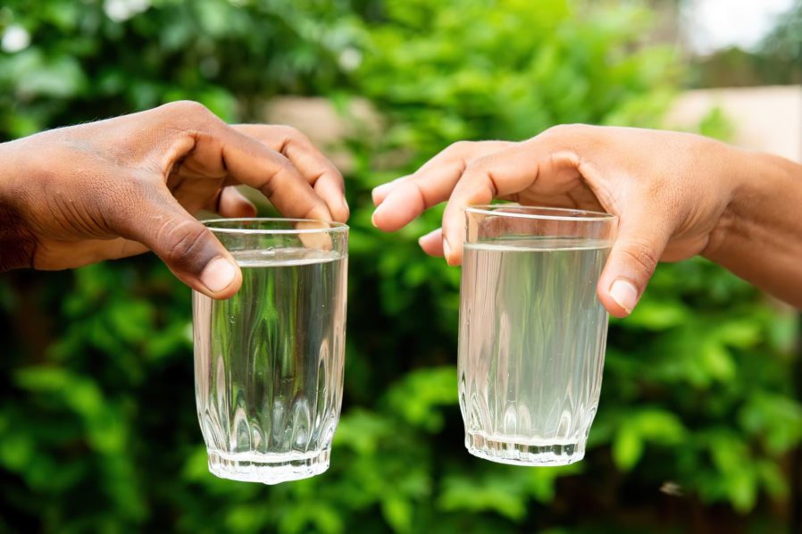 Two glasses of water