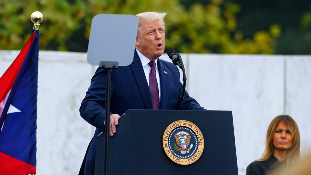 Donald Trump And Joe Biden Attend 9/11 Commemoration In Shanksville, PA
