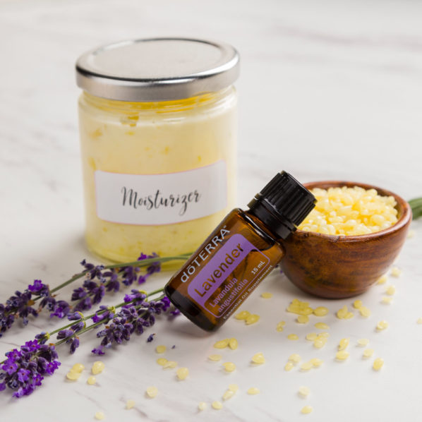 DIY natural lavender moisturiser. Photo doTERRA