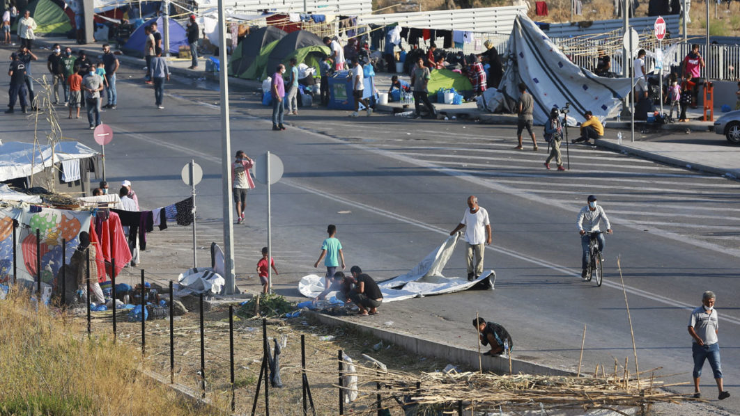 GREECE-MIGRANTS-FIRE