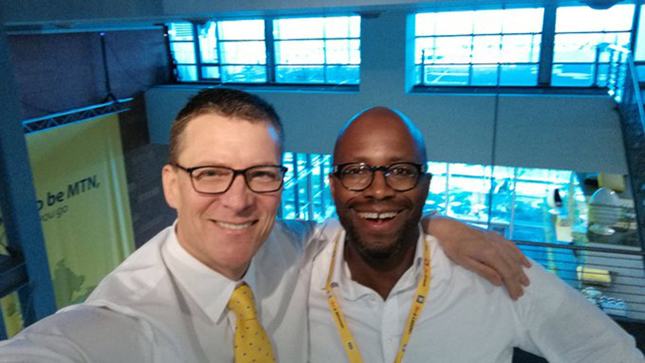 Rob Shuter adn new MTN CEO