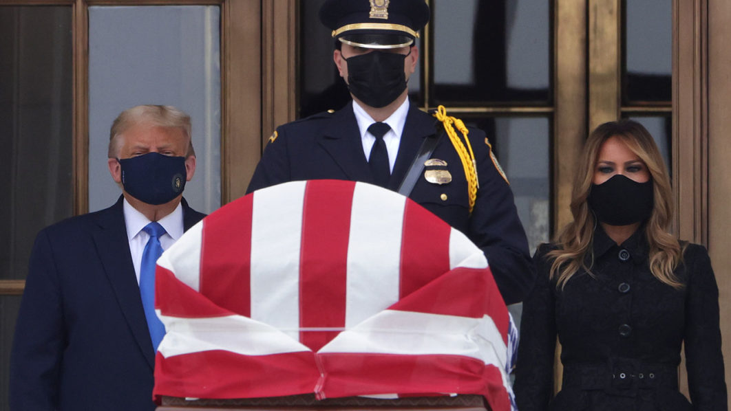 Justice Ruth Bader Ginsburg Lies In Repose At Supreme Court