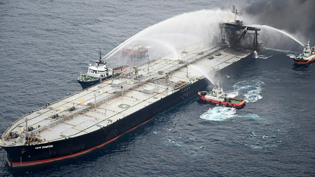 SRI LANKA-INDIA-ENVIRONMENT-TANKER-ACCIDENT