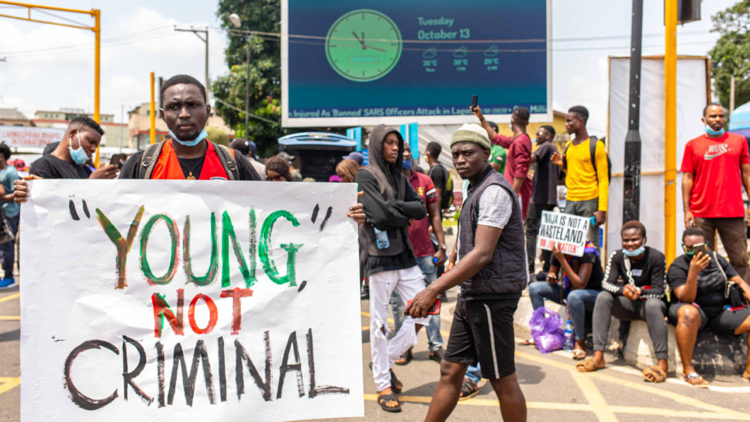 NIGERIA-UNREST-POLICE-DEMO