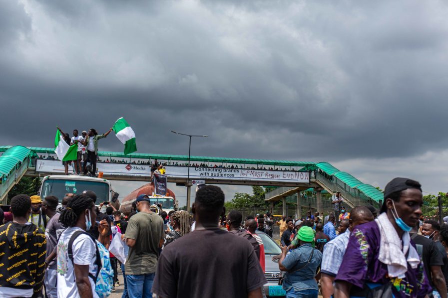 NIGERIA-UNREST-POLICE-DEMO