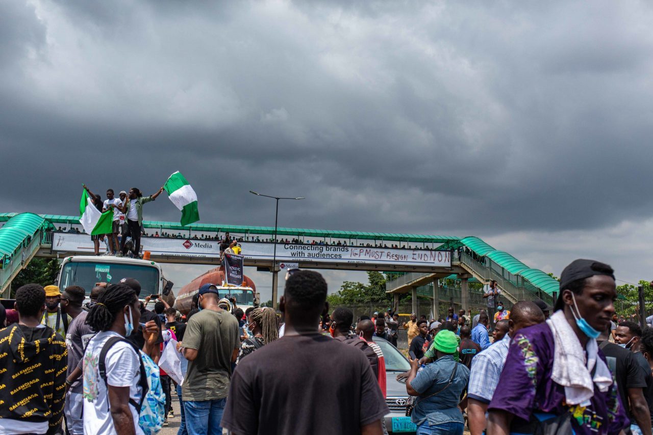 NIGERIA-UNREST-POLICE-DEMO