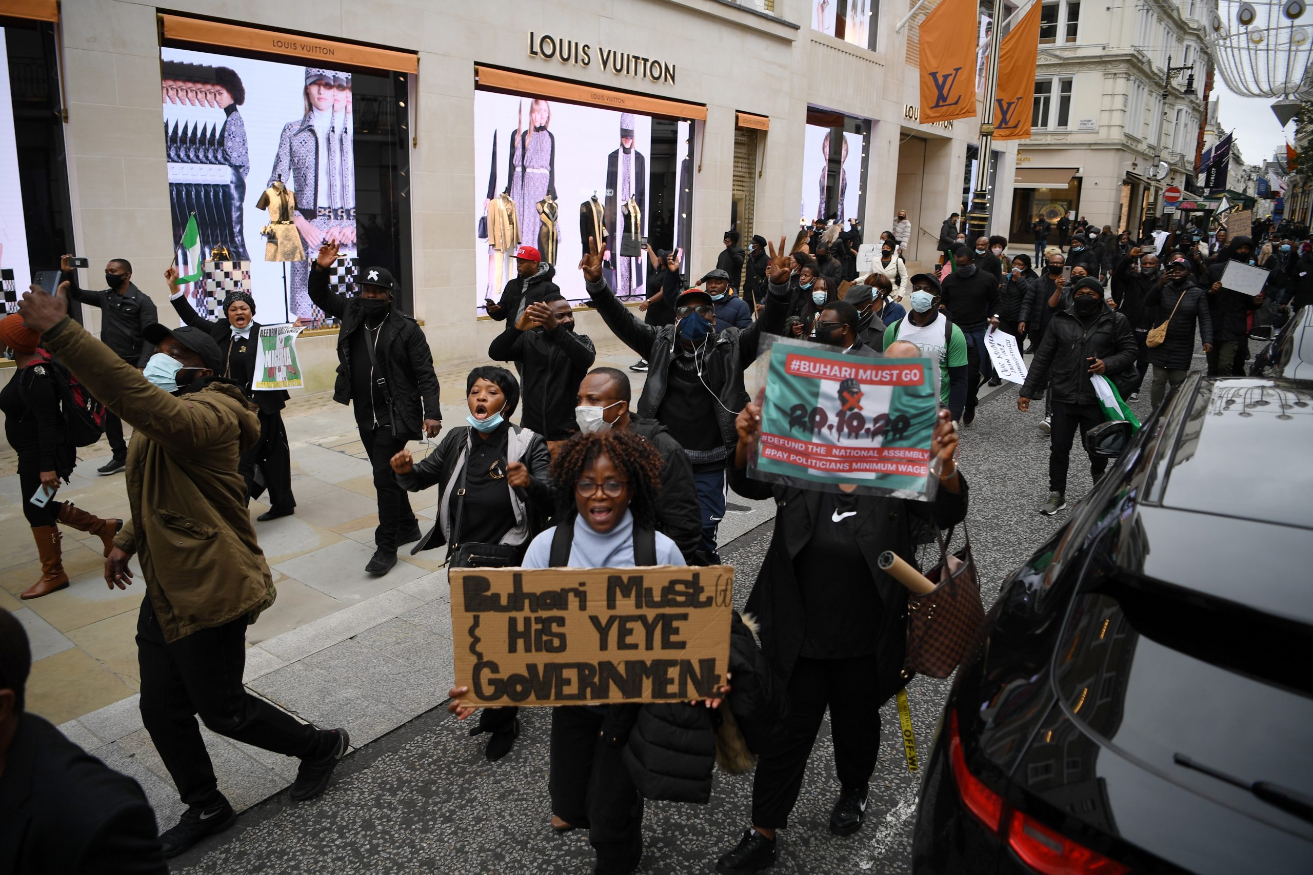 BRITAIN-NIGERIA-UNREST-PROTEST