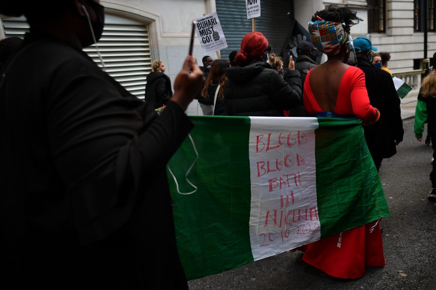 BRITAIN-NIGERIA-UNREST-PROTEST