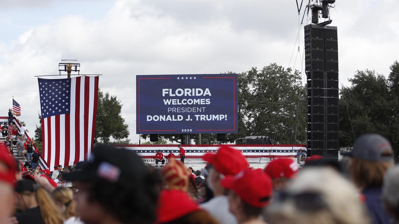 President Donald Trump Holds Campaign Rally In Tampa