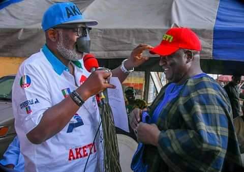 Akeredolu and SDP governorship candidate Peter Fasua