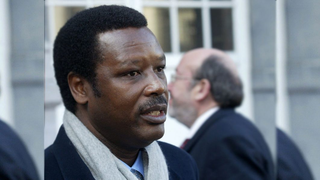 BURUNDI’S PRESIDENT BUYOYA PASSES BELGIUM’S FOREIGN MINISTER MICHELAFTER THEIR MEETING IN BRUSSELS.