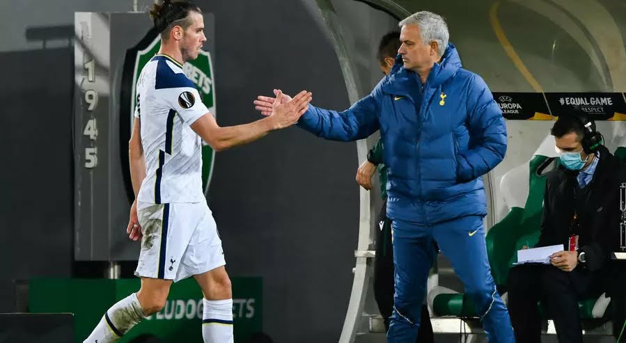 Jose Mourinho (right) wants Wales to limit Gareth Bale’s involvement on his return to international duty Jose Mourinho and Gareth Bale