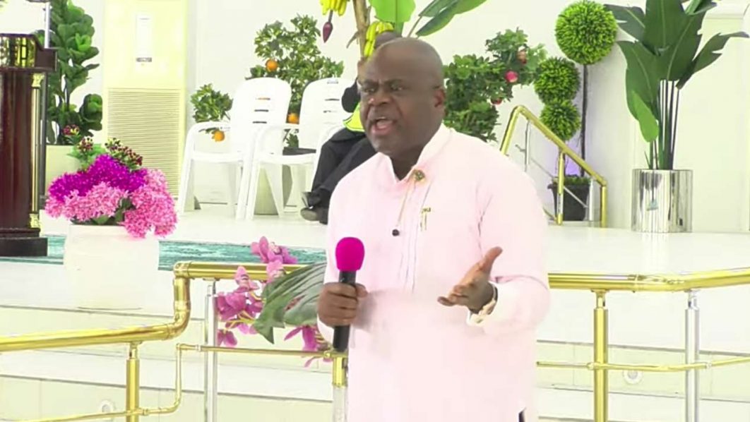 His-Excellency-Gov-of-Bayelsa-State-Douyr-Diri-testifying-during-the-program-entitle-And-The-Enemies-Submitted-held-at-Chosen-Revival-Ground,-Lagos