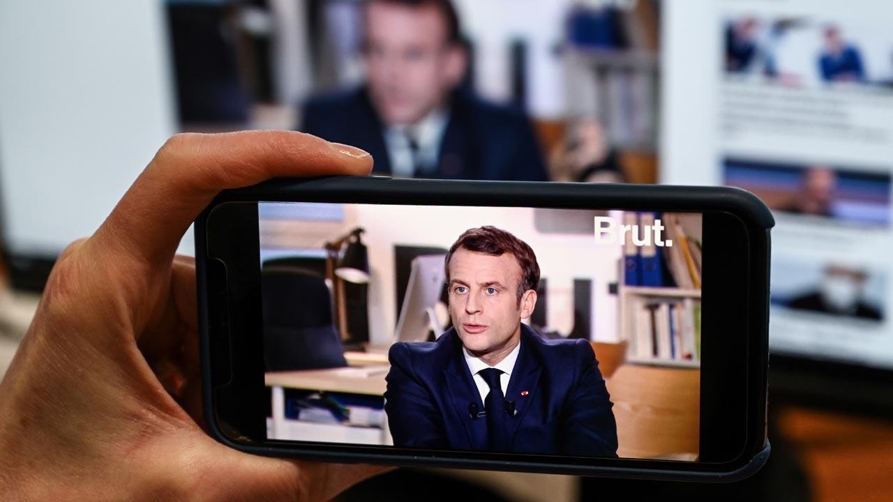 FRANCE-POLITICS-MEDIA-MACRON