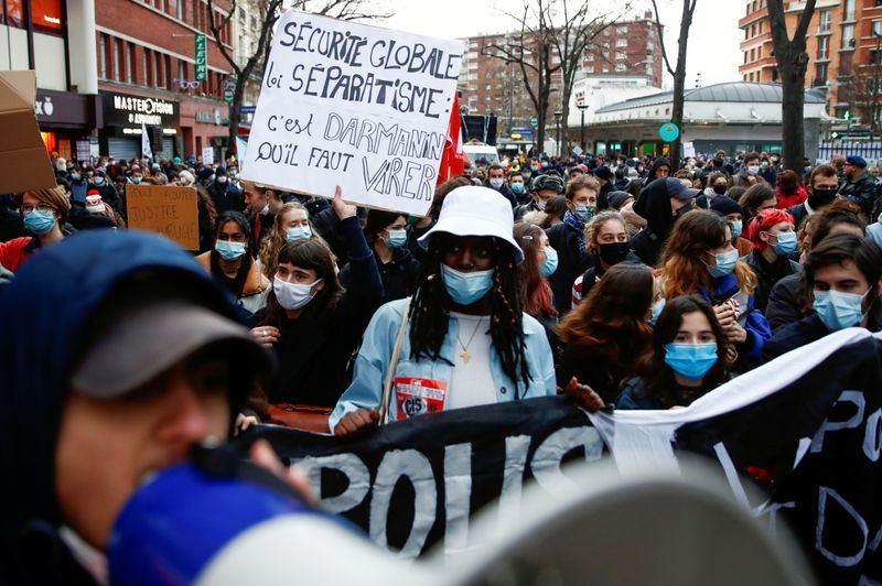 Demonstration against the ‘Global Security Bill’ in Paris