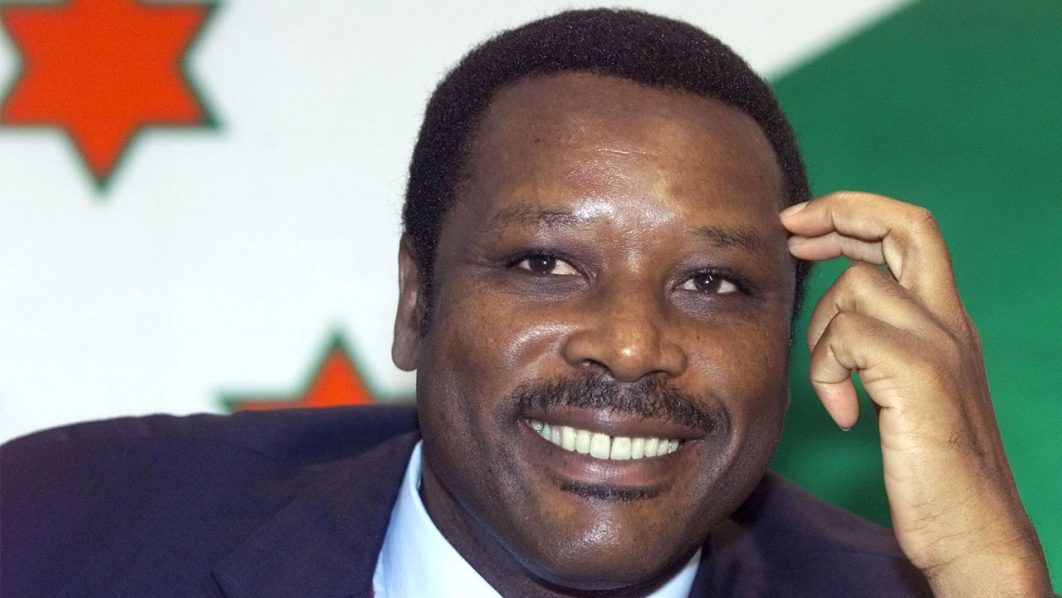 FILE PHOTO: Burundi President Pierre Buyoya listens to reporters’ questions during a news conference in Brussels