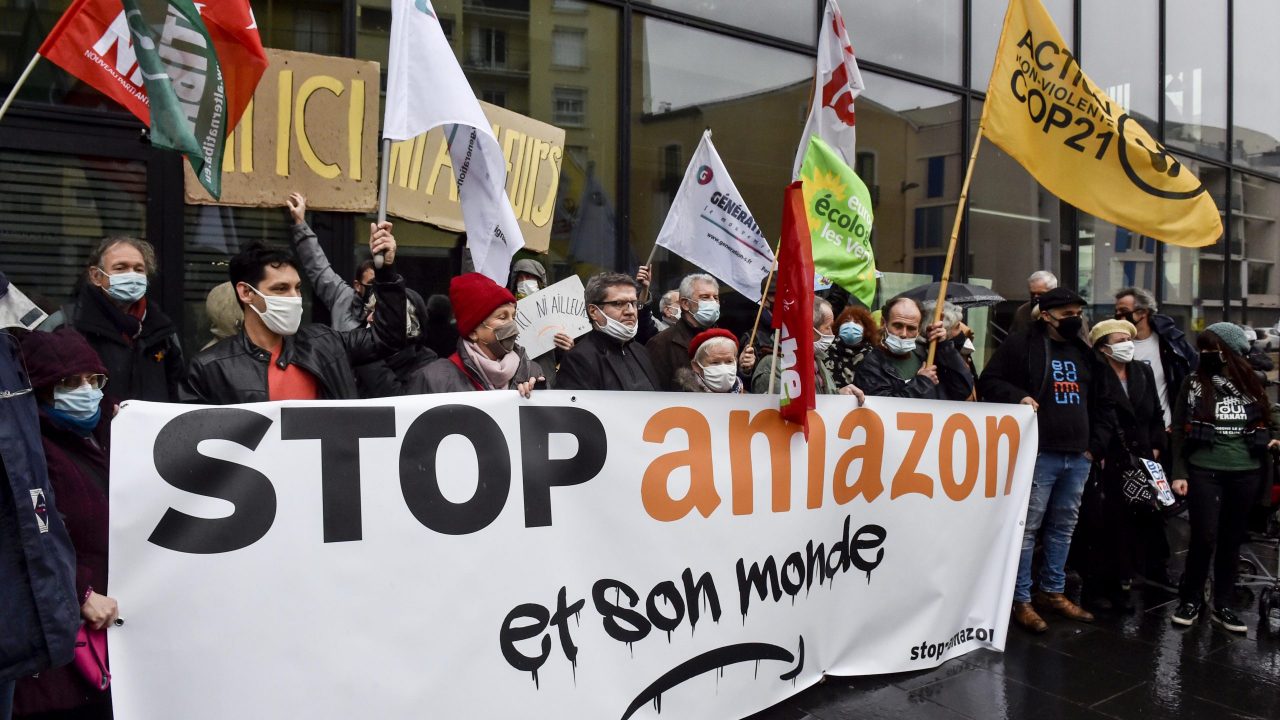 FRANCE-ECONOMY-RETAIL-AMAZON-DEMO