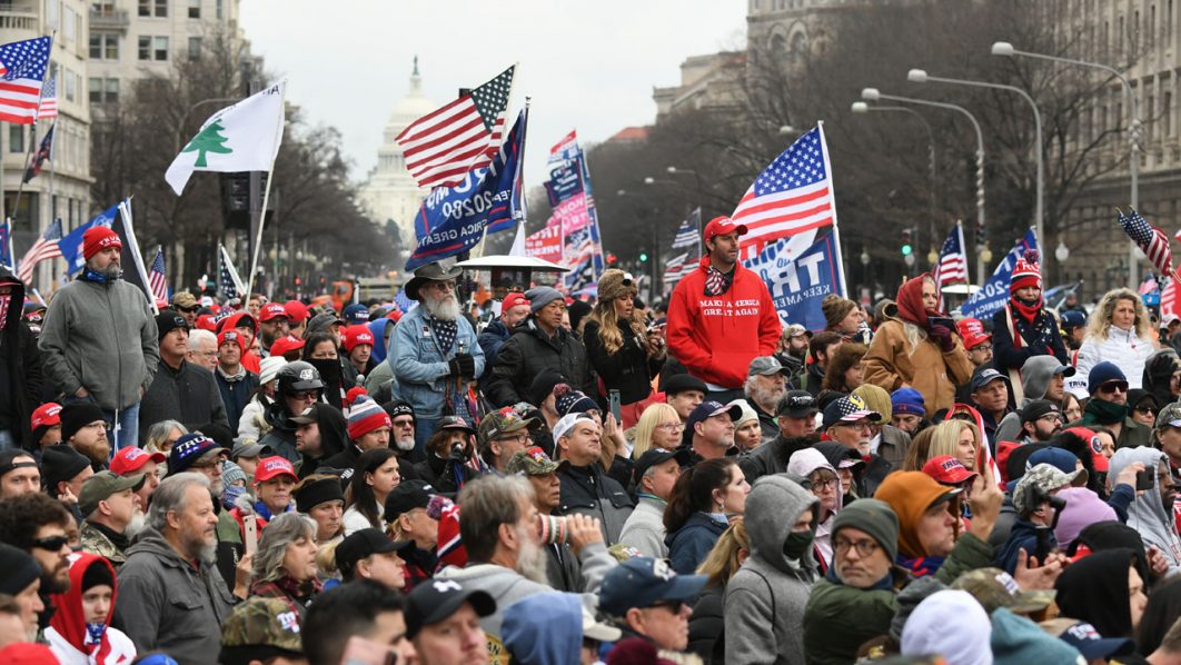 Trump supporters rally in Freedom Plaza