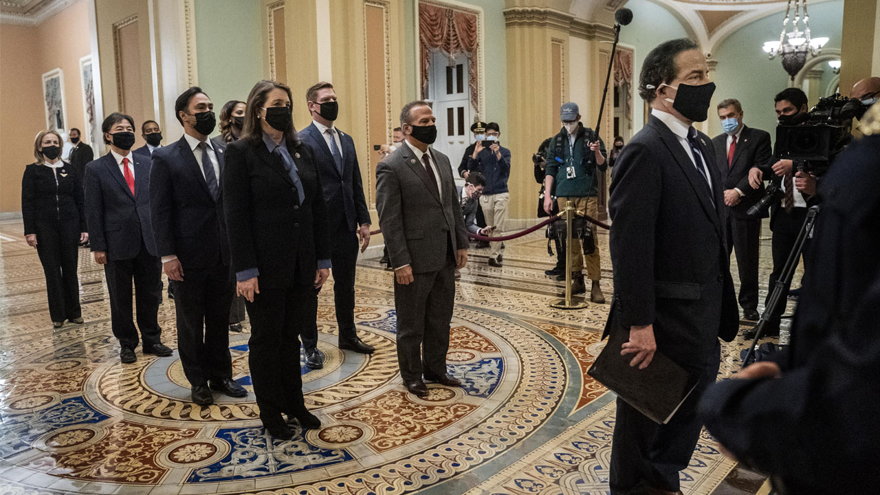 House Delivers Articles Of Impeachment To Senate For Second Trial Of Donald Trump