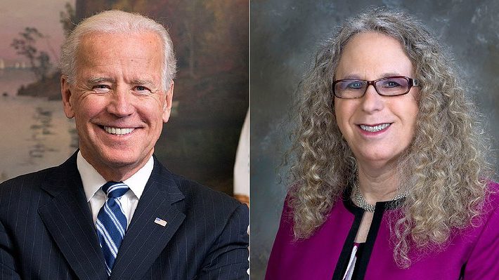 Joe Biden and Dr Rachel Levine