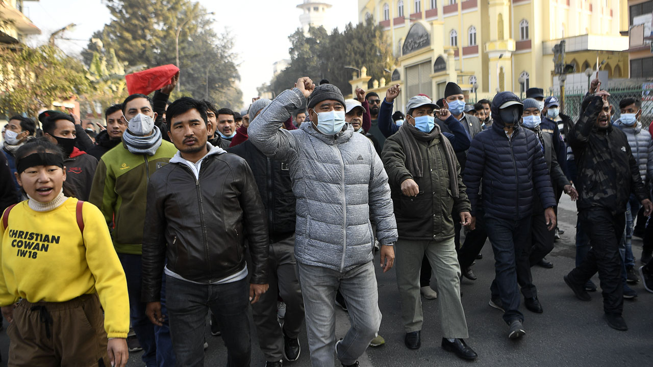 NEPAL-POLITICS-PROTEST