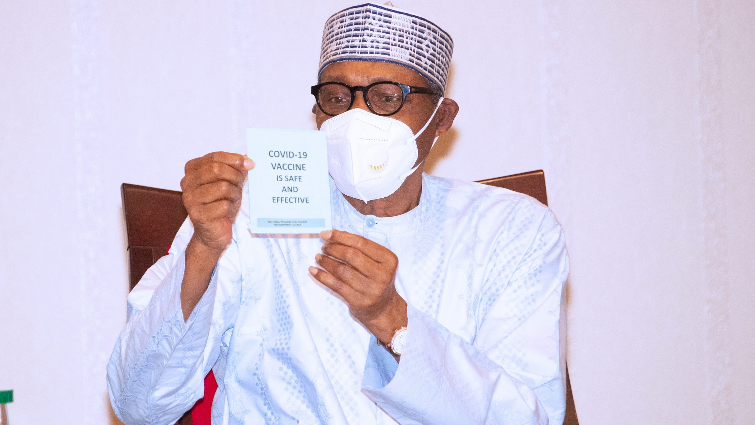 PRESIDENT BUHARI & VP OSINBAJO RECEIVES COVID-19 VACCINATION 2A