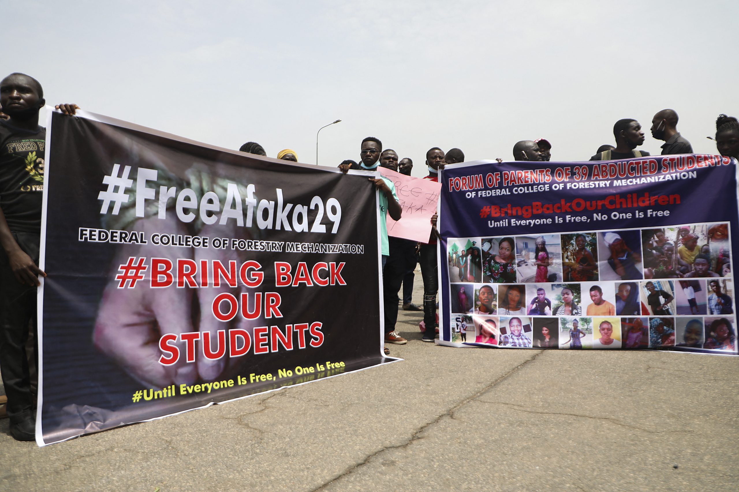 NIGERIA-DEMONSTRATION-KIDNAPPING