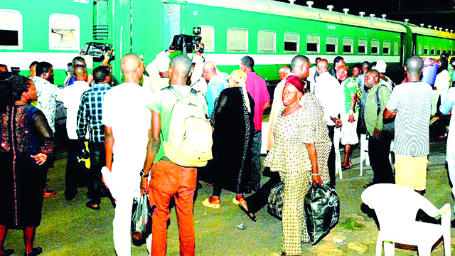 Free train riders
