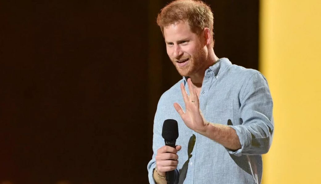 Prince Harry joined pop royalty for the ‘Vax Live’ fundraising concert in Los Angeles to promote global vaccinations against Covid-19 VALERIE MACON AFP