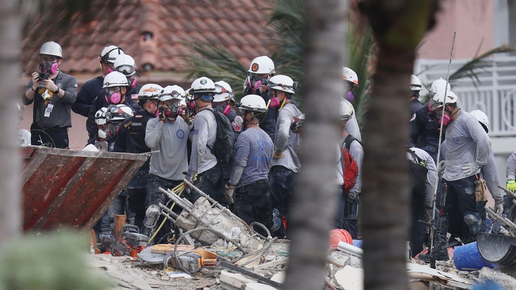 Over One Hundred Missing After Residential Building In Miami Area Partially Collapses