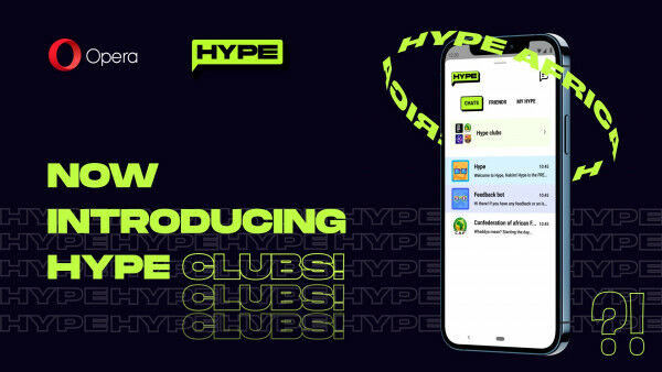 Opera launches interest-based social Clubs in its fast growing chat service Hype