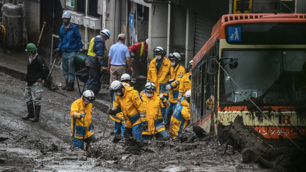 JAPAN-WEATHER-LANDSLIDE