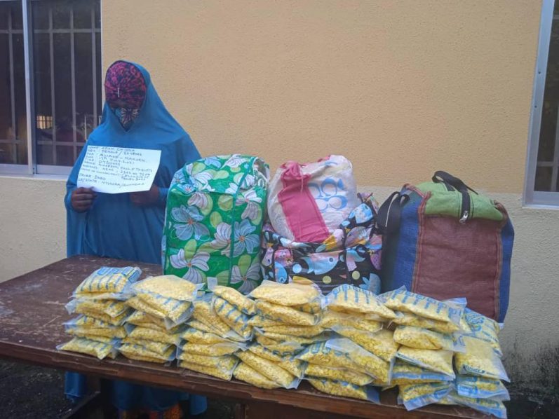 Lady drug trafficker